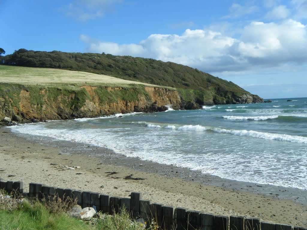 Caerhays beach below the estate.