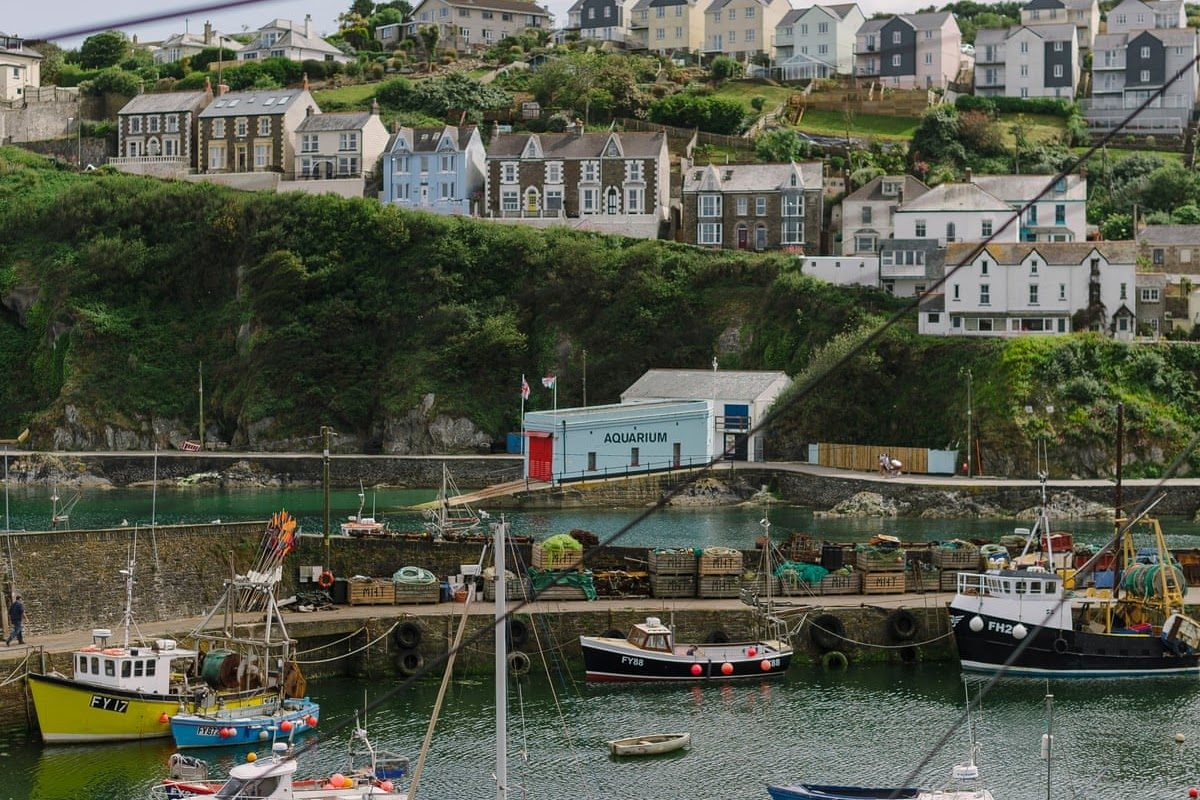 Looking over Mevagissey from the coast path.